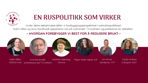 En ruspolitikk som virker – Hvordan forebygger vi best for å redusere bruk?