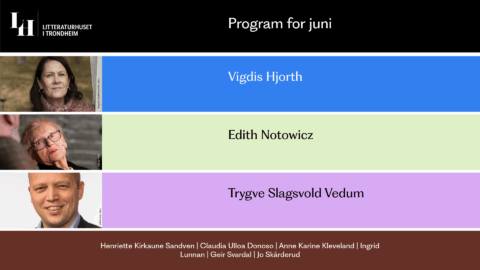 Litteraturhusets program for juni 